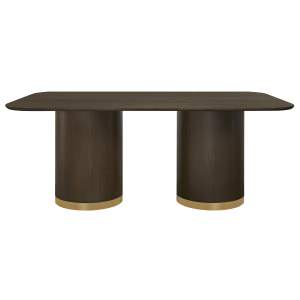 Eli Wooden Dining Table, 200cm, Smoked Oak