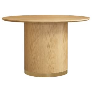 Eli Wooden Round Dining Table, 120cm, Oak