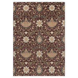 Morris & Co Montreal Hand Knotted Designer Wool Rug, 350x250cm, Russet