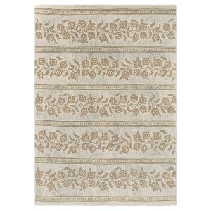 Sanderson Anaar Hand Tufted Designer Wool Rug, 350x250cm, Flax