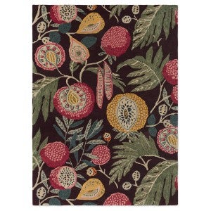 Sanderson Jackfruit Hand Tufted Designer Wool Rug, 240x170cm, Cherry / Alabaster