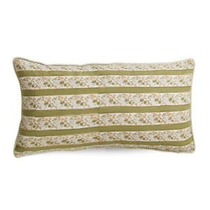 Garden Path Petal Cotton Lumbar Cushion Cover