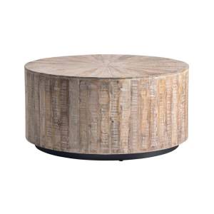 Bengal Manor Mango Wood Round Coffee Table, 100cm