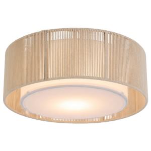 Cusco DIY Fabric Cord Batten Fix Ceiling Light, Large, Natural