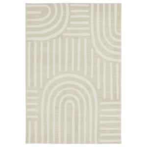 Cushy Taya Memory Foam Modern Rug, 220x150cm, Natural