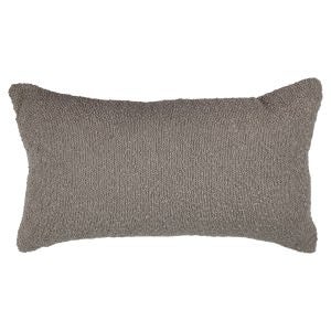 Solace Chenille Fabric Lumbar Cushion, Beige