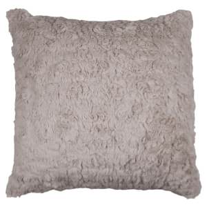 Fluffin Faux Fur Scatter Cushion, Beige