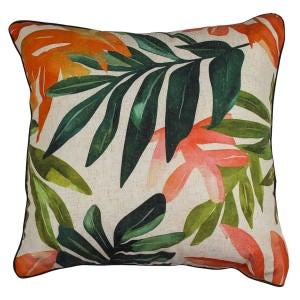 Palm Pop Linen Scatter Cushion