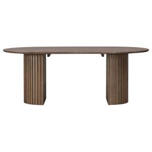 Corbin Mountain Ash Timber Oval Dining Table, 210cm