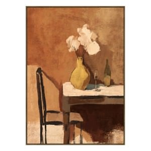 "Quiet Afternoon" Framed Enhanced Canvas Wall Art Print, 100cm