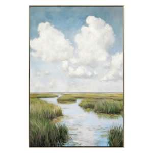"Still Horizons" Framed Canvas Wall Art Painting, 122cm