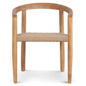 Elvian Ashwood Timber Dining Chair, Set of 2, Natural / Latte