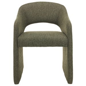 Valtreo Fabric Dining Chair, Set of 2, Twill Green