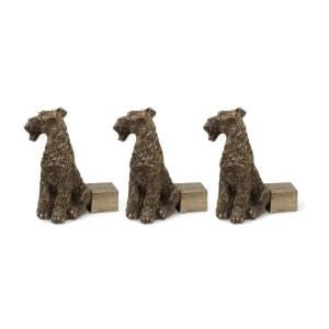Fairfax Resin Scottie Dog Pot Stand, Pack of 3, Large