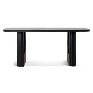 Aubrien Timber Dining Table, 180cm, Black