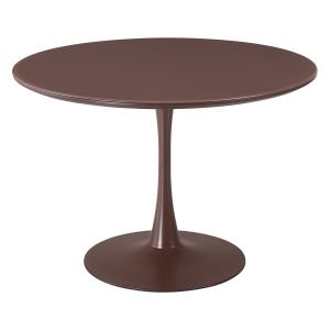 Elanor Glass Top Round Dining Table, Plum