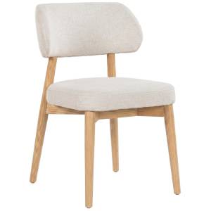 Vance Fabric Dining Chair, Shale / Natural