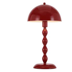 Estiq Iron Table Lamp, Red