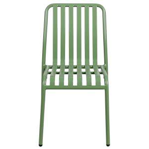 Durafurn Bordeaux Commercial Grade Metal Indoor / Outdoor Dining Chair, Olive Green