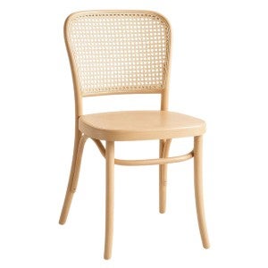 Durafurn Marseille Commercial Grade Ashwood & Rattan Dining Chair, Natural