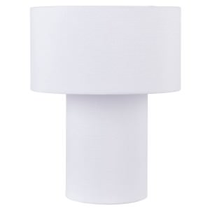 Emporium Hendrix Fabric Table Lamp, White