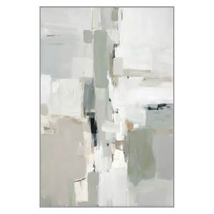 "Patch It Up" Framed Abstract Canvas Wall Art Painting, 123cm, Type B