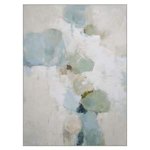"Delicate Drift" Framed Abstract Canvas Wall Art Painting, 153cm