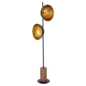 Grand Designs Revel Timber & Metal Spotlight Floor Lamp