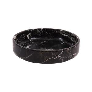 Marcellus Marble Serving Bowl, Black
