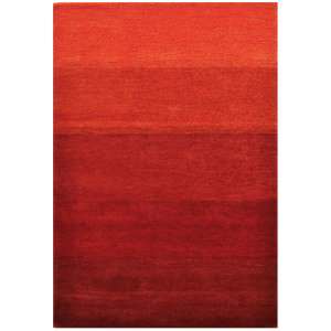 Gabbeh Hand Tufted Modern Wool Rug, 160x230cm, Imperial Red