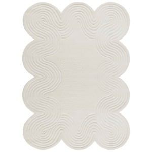 Novelty Scalloped Handmade Wool Rug, 230x160cm