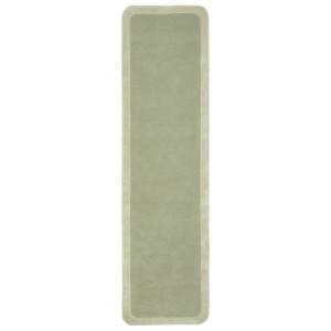 Hugo Hand Tufted Modern Wool Runner Rug, 80x400cm, Sage