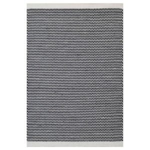 Scandi No. 6443 Handwoven Wool Rug, 190x280cm, Black / White