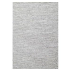 Scandi No. 6444 Handwoven Wool Rug, 160x230cm, Ivory / Metal Grey