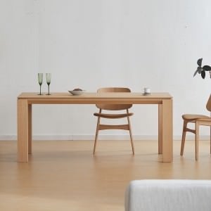 Osis American White Oak Dining Table, 160cm