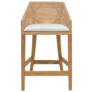 Amiya Rattan & Timber Counter Chair