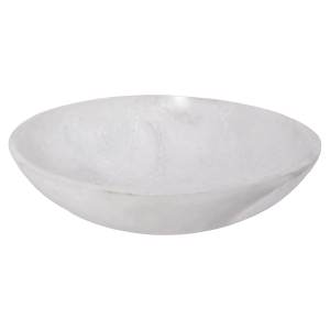 Alabasta Resin Salad Bowl, White