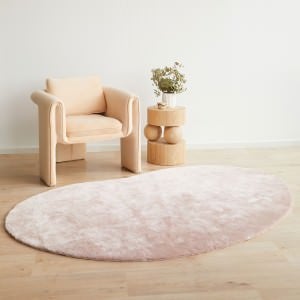 Jelly Bean Machine Washable Modern Rug, 100x160cm, Rose
