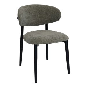 Scarlett Commercial Grade Fabric Dining Chair, Khaki / Black