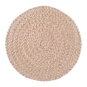 Paloma Braid Jute Round Placemat, Set of 4, Peach