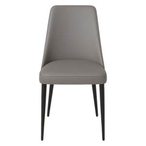 Libra Faux Leather Dining Chair, Set of 2, Grey