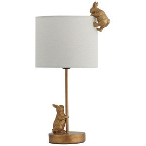 Two Rabbits Playing Table Lamp