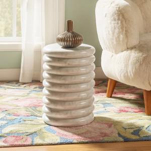 Zenith Marble Round Side Table