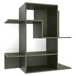 Brynn Wooden Modualr Wall Shelf, Green