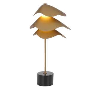 Maple Iron & Marble Dimmable LED Table Lamp