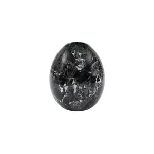 Arden Marble Egg Vase, Black