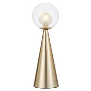 Mosari Glass & Iron Table Lamp, Gold