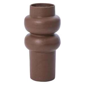 Little Fatty Polystone Vase, Large, Clay
