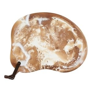 Halo Resin Serving Tray, Latte