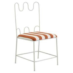 Wira Metal Outdoor Dining Chair with Fabric Seat